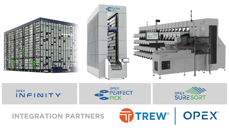Trew Partners with OPEX® Corporation to Expand Warehouse Automation Solutions Offering